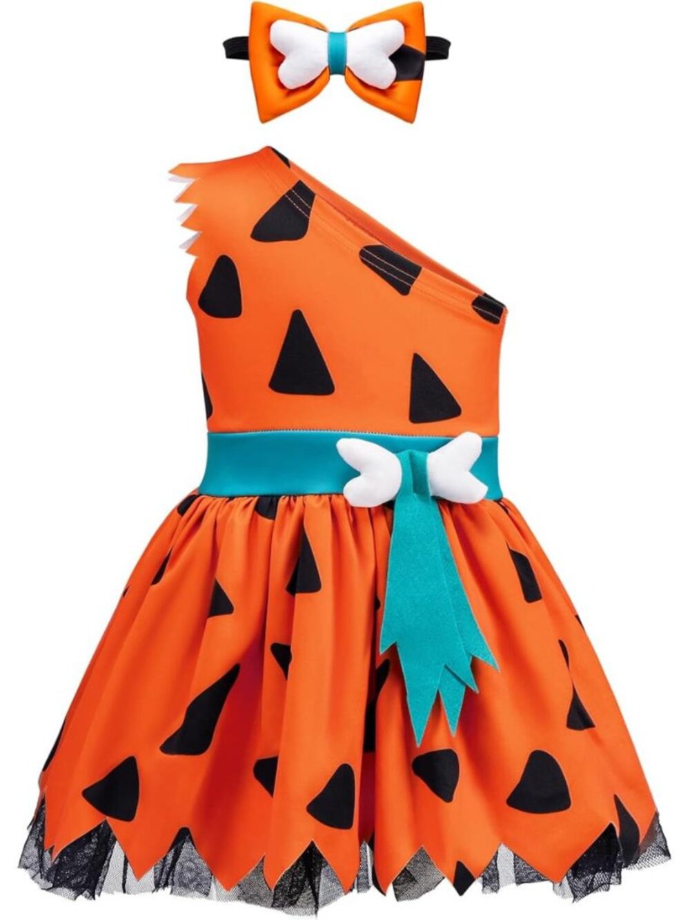 Spooktacular Creations Halloween Baby Pebbles Costume, Bam Bam Costume Caveman